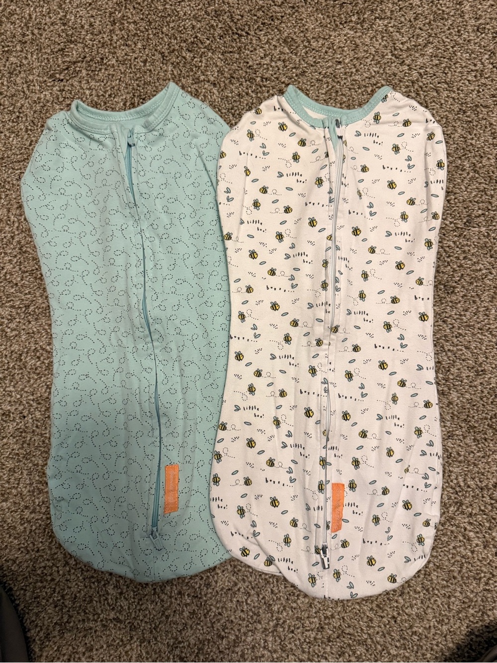 SwaddleMe Two-Pack Sleep Sacks Zipper swaddles